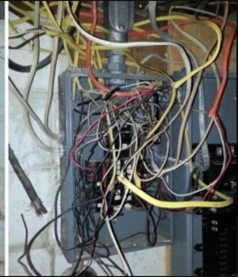 Gallery photos for What Dangerous Home Wiring Actually Looks Like: Image #3