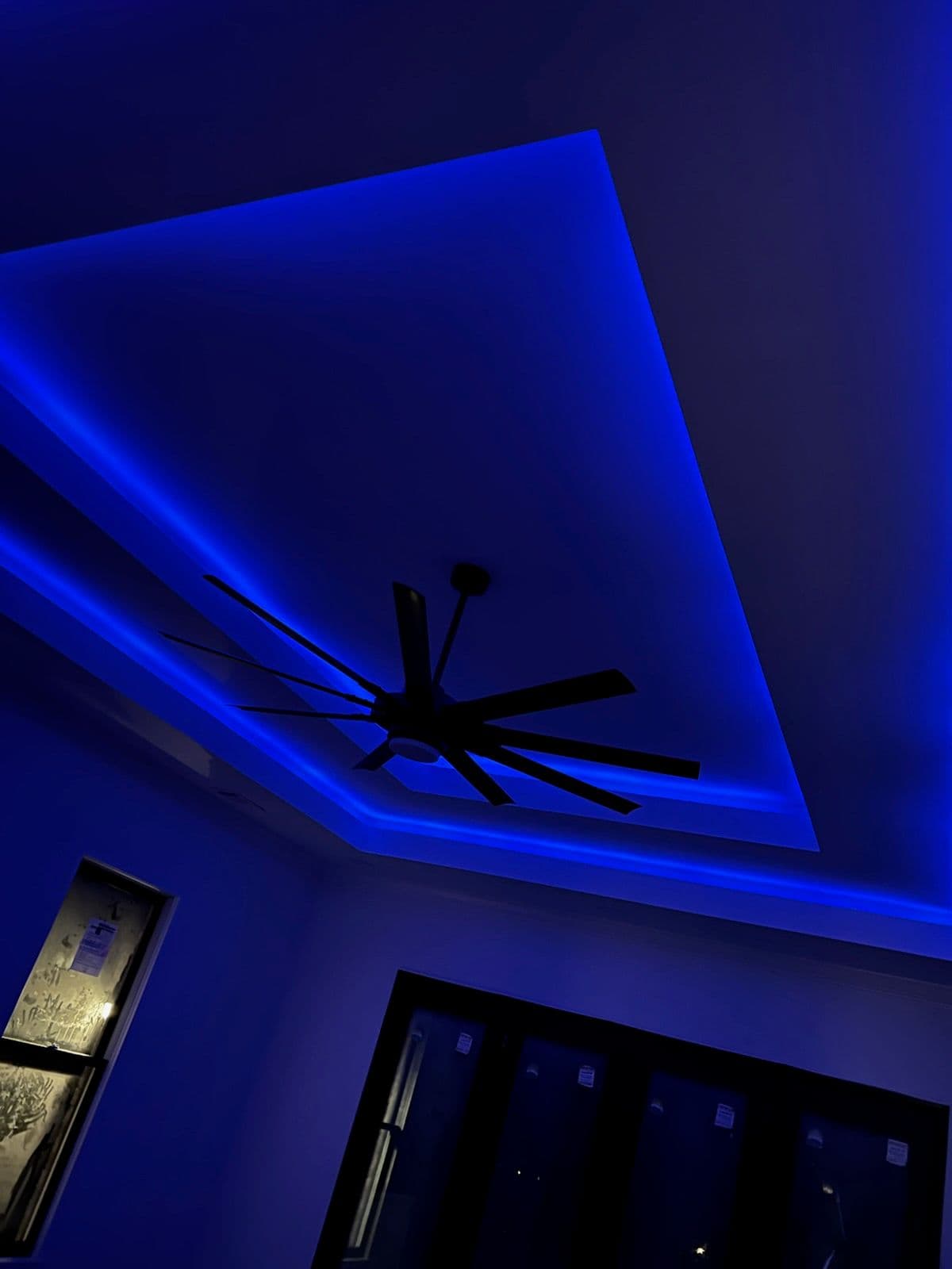 Innovative LED Lighting and Ceiling Fan Installation image